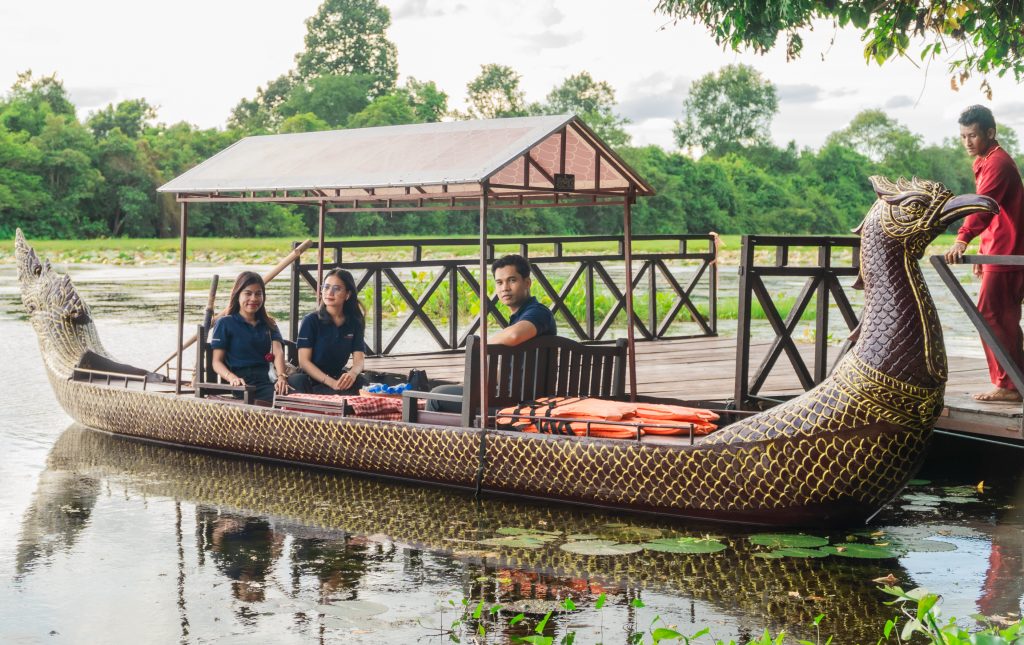 Day Six: Depart Phnom Penh to Siem Reap & Gondola Sunset Cruise Day Six: Depart Phnom Penh to Siem Reap & Gondola Sunset Cruise