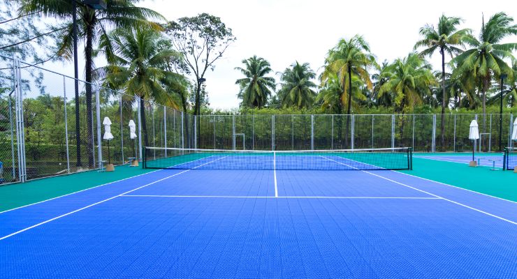 High quality tennis courts