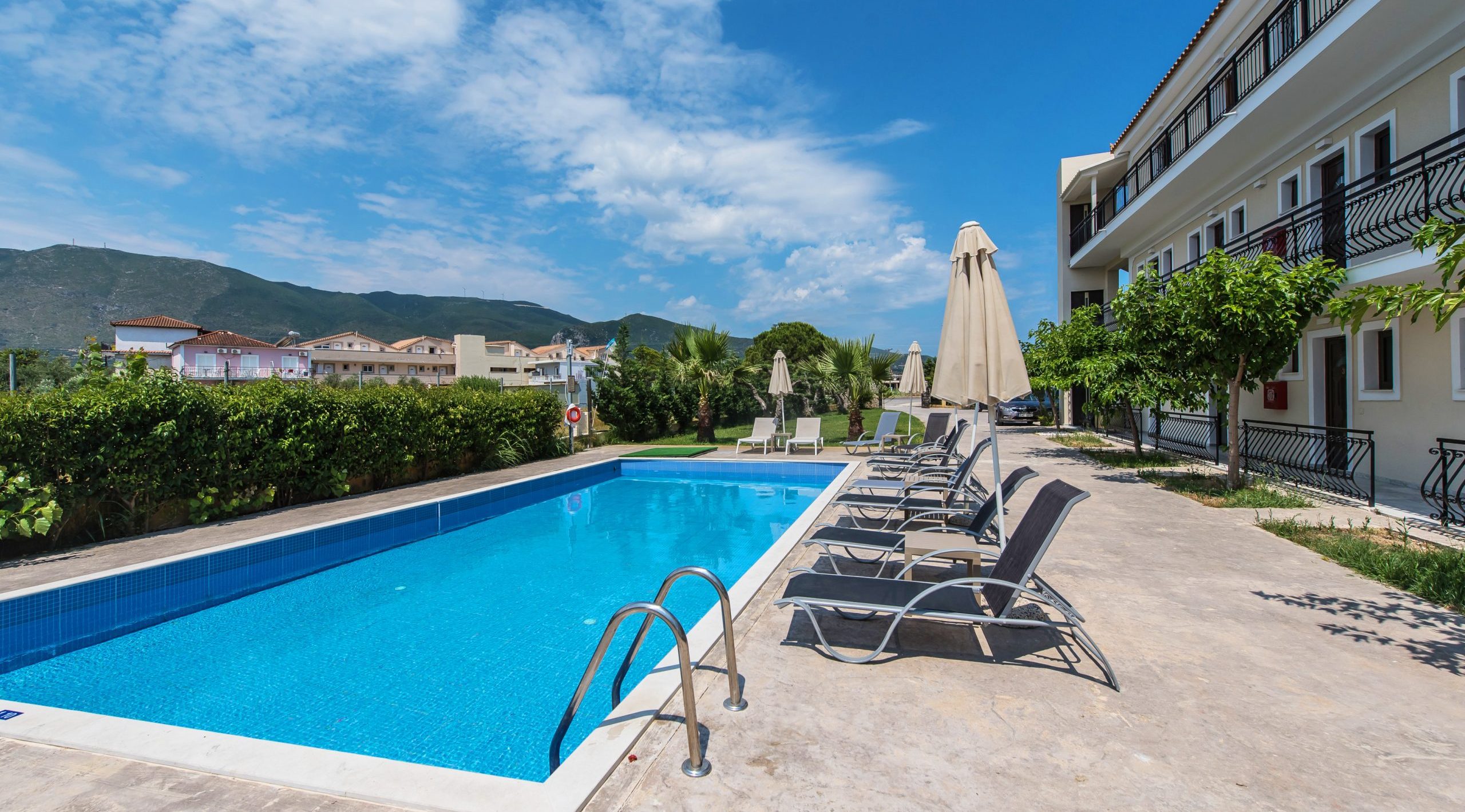 Relax & unwind beside the pool or take a dip in the sea