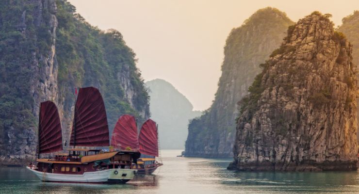 Day Six: Cruise the otherworldly beauty of Halong Bay