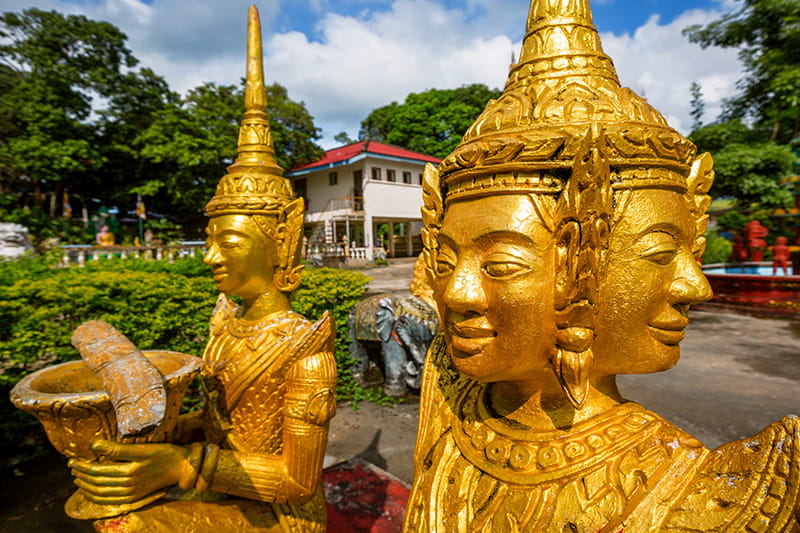 Thai statues on Grand Oriental Odyssey Grand Round the World Cruise