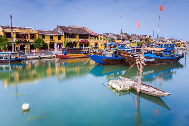 The lantern-lit canals of Hoi An in Vietnam