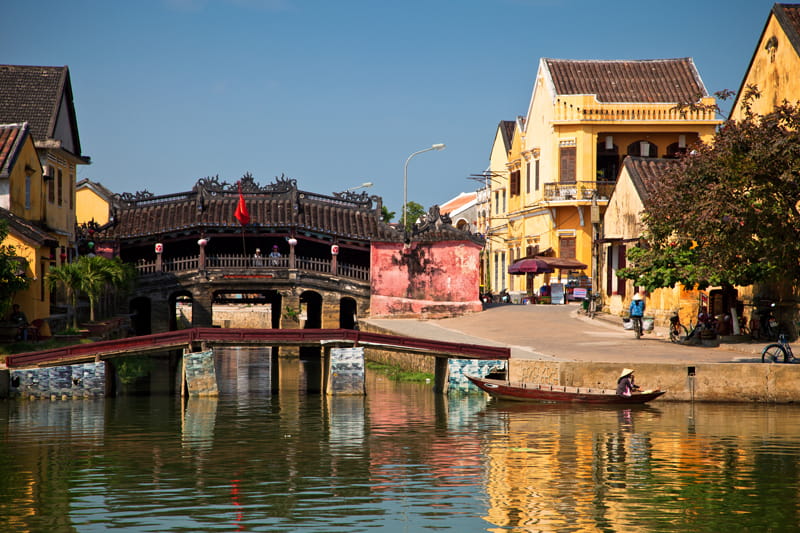 Japanese bridge in Hoi An in Vietnam