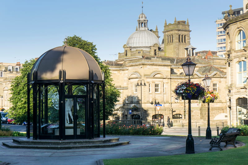 Pavillion and Royal Baths in the spa town of Harrogate in the UK