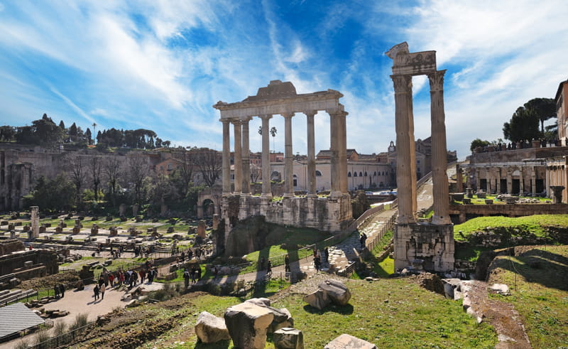 Roman Forum and Palatine Hill in Rome