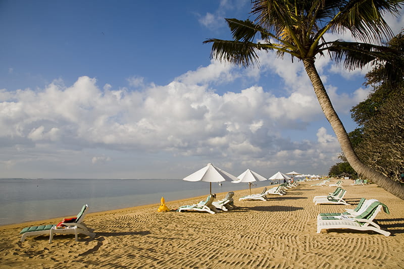 Sanur beach in Bali