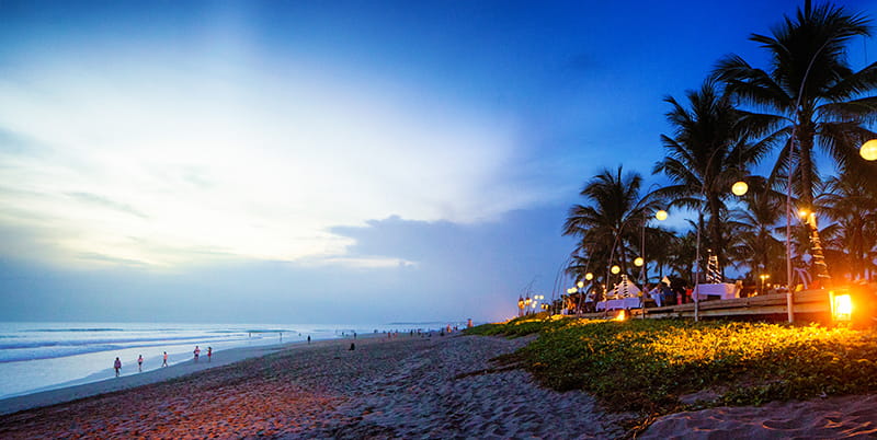 Seminyak beach in Bali