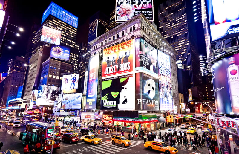 Times square shopping in New York