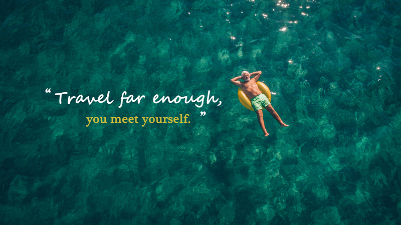 Travel far enough, you meet yourself