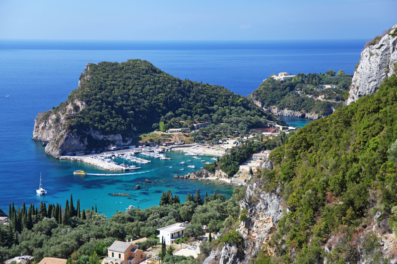 Viewpoint from the Greek island of Corfu