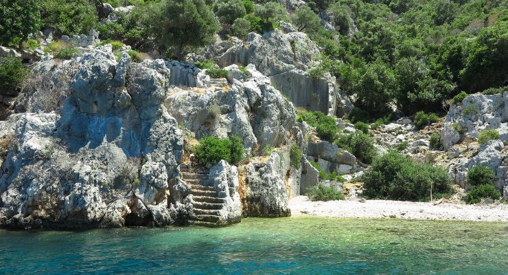 Batik Sehir (Sunken City) - Üçagiz Bay