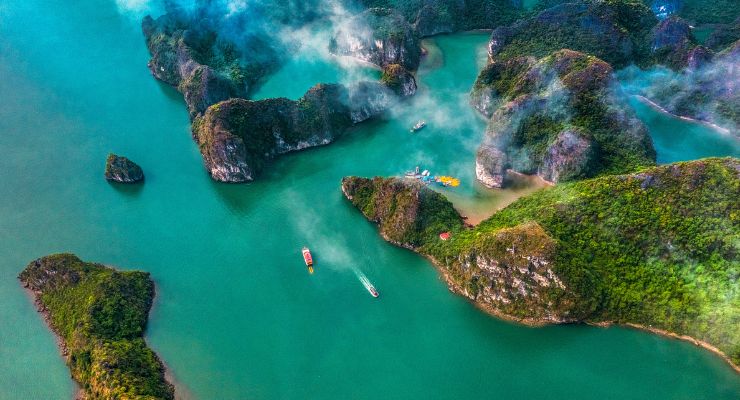 Day Eight: Cruise the otherworldly beauty of Halong Bay