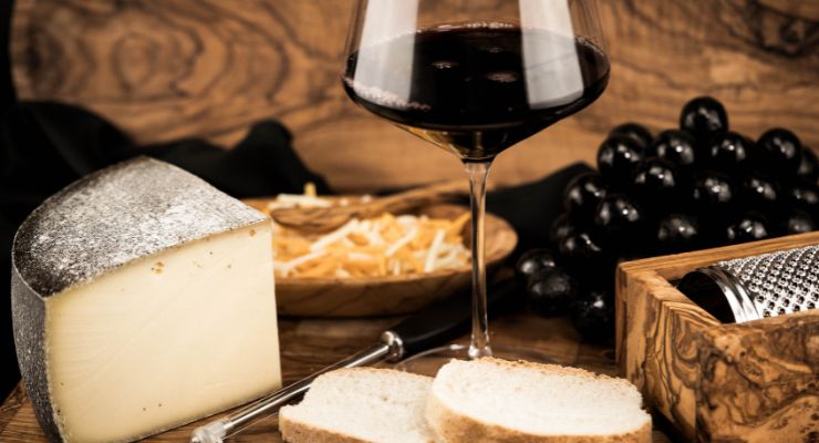 wine and cheese