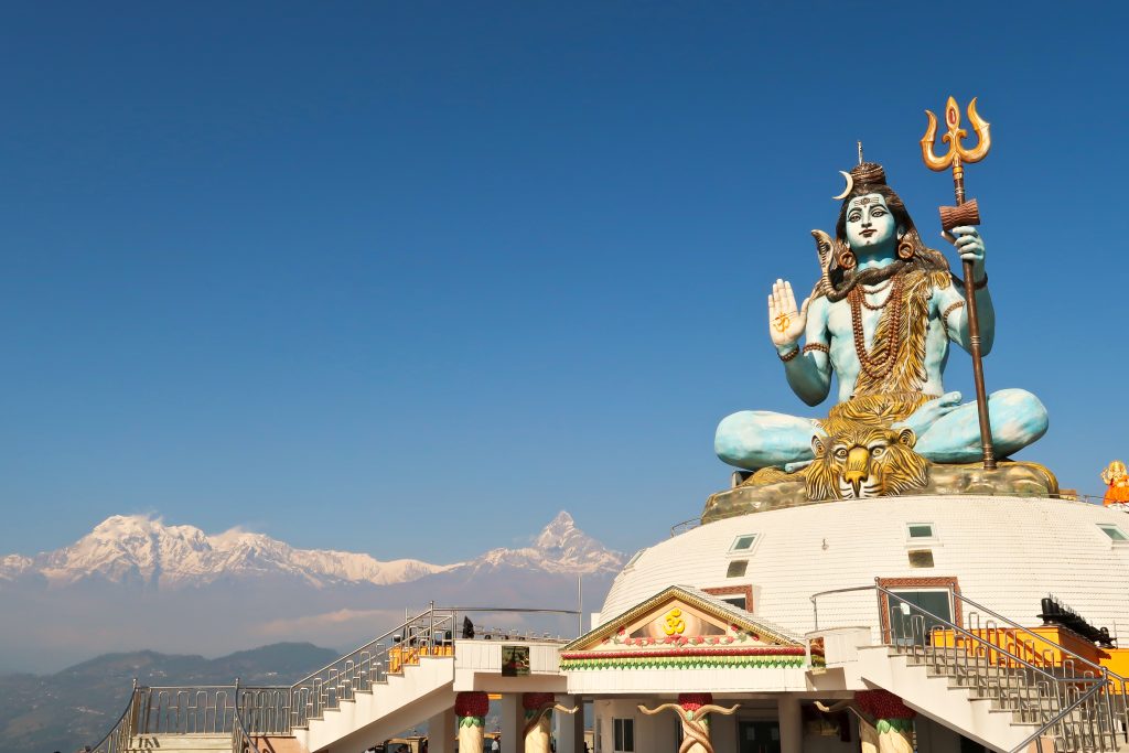 Day Four : Fly to Pokhara - Peace Pagoda & Pumdikot Shiva Statue