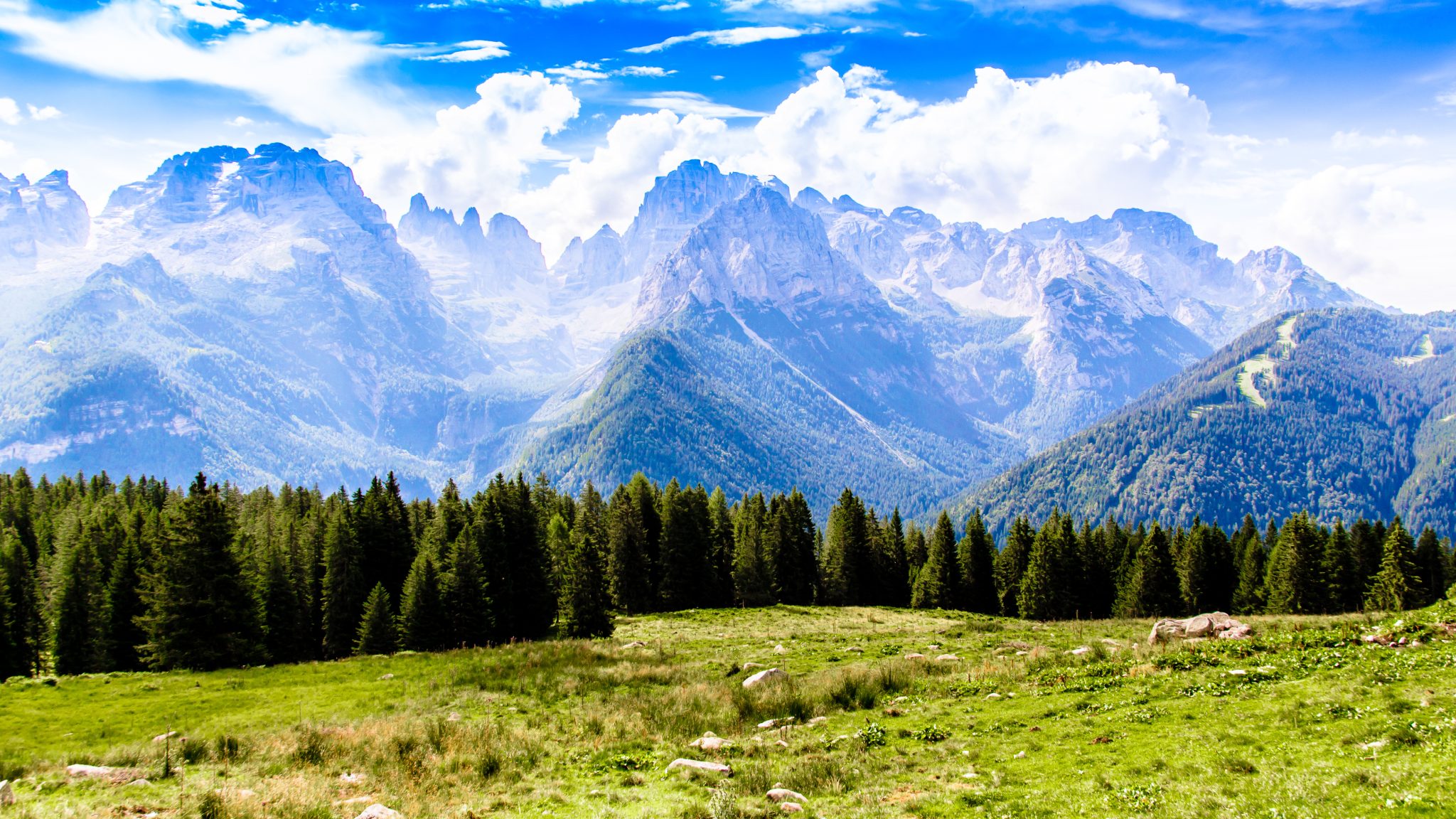 Walking in the Dolomites, Italy