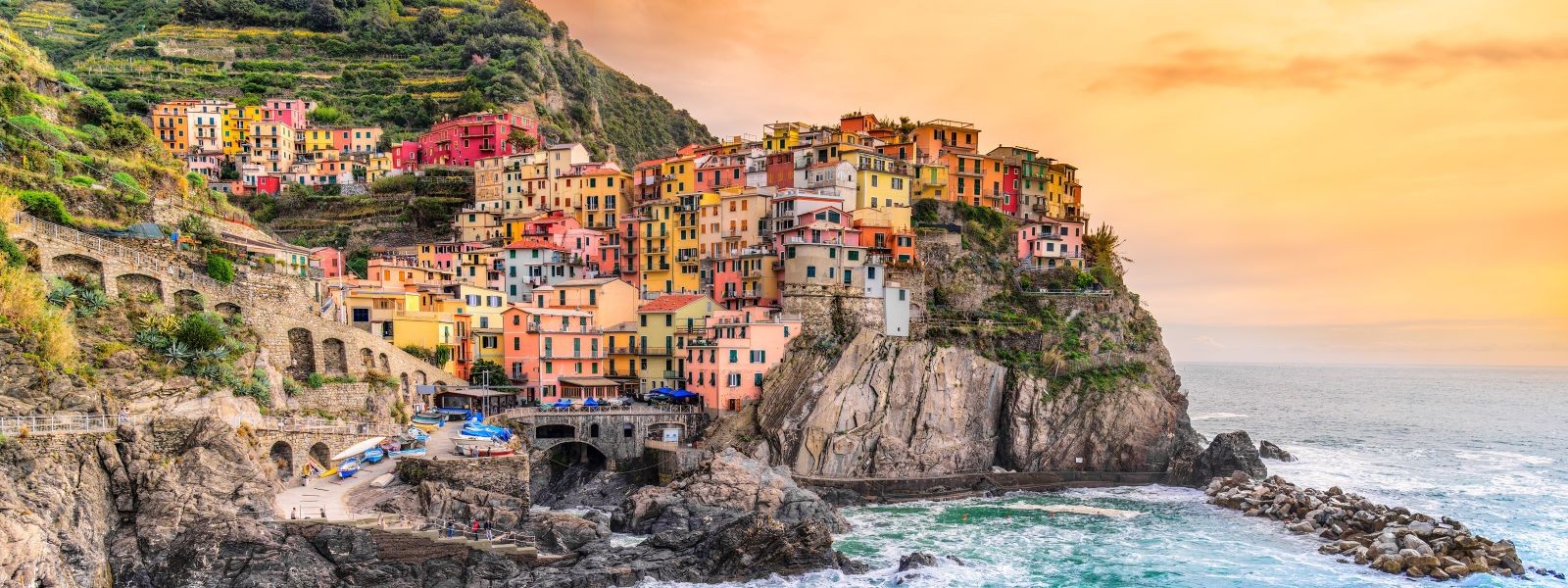 Walking in Cinque Terre, Italy